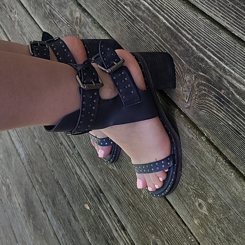 Free People Happiness Block Healed Sandal